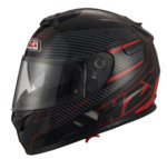 Integrální motocyklová sportovní helma NZI Fiber červená